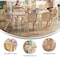 Flash Furniture Rectangle 23.625 W, 47.25 L, 23.5 H, Plastic, Steel, Brown YU-YCY-060-0036-RECT-TBL-NAT-GG - alternate 7